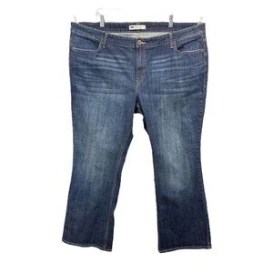 Levi's Women's 590 Bootcut Jeans Size 22W Blue Cotton Stretch Pockets Boot Cut